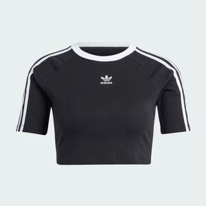 NWT Adidas 3 Stripes Black Baby Tee